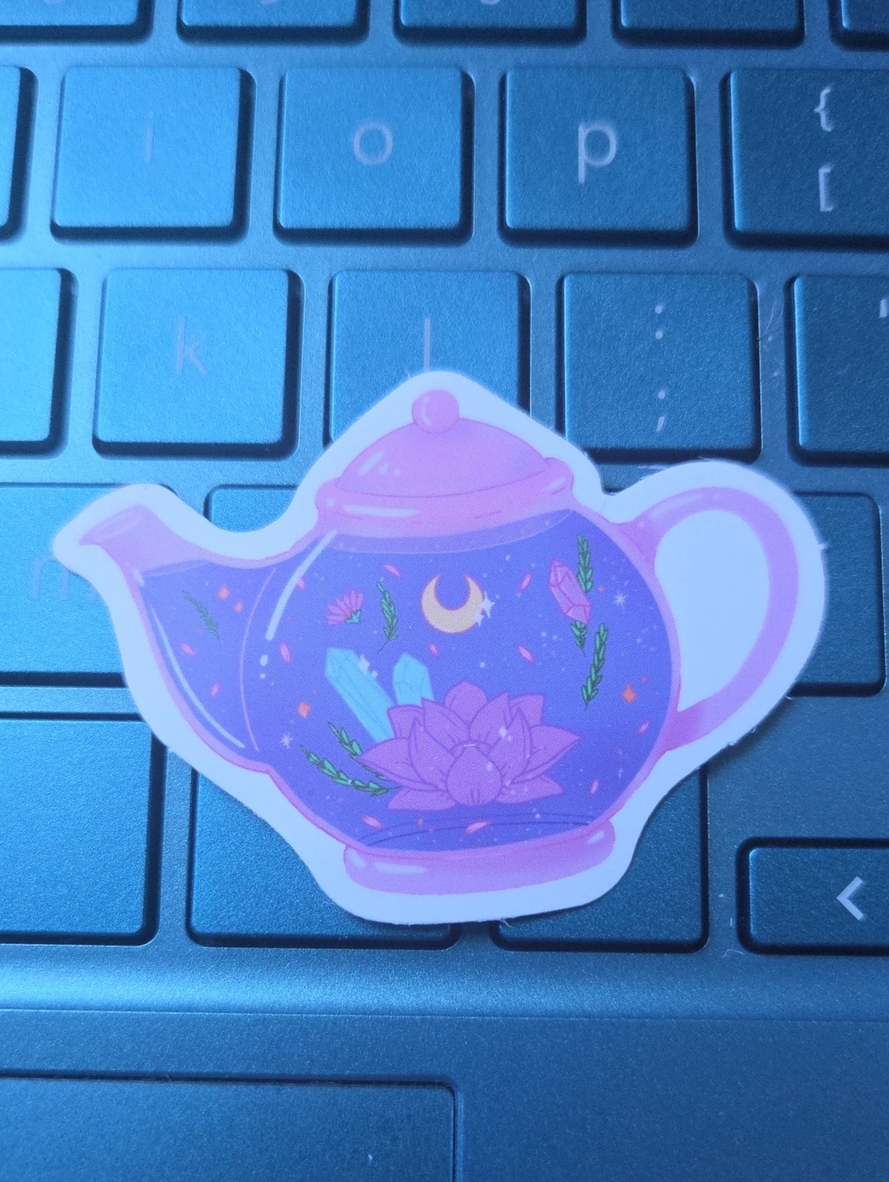 Mystic Purple Teapot Sticker - Home Design Accent